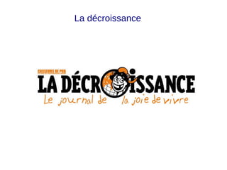 La décroissance