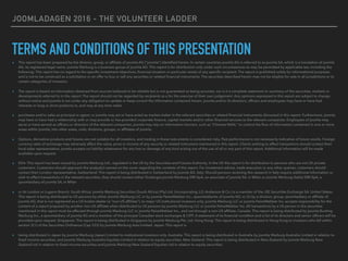 JOOMLADAGEN 2016 - THE VOLUNTEER LADDER
TERMS AND CONDITIONS OF THIS PRESENTATION
▸ This report has been prepared by the division, group, or afﬁliate of joomla AG ("joomla") identiﬁed herein. In certain countries joomla AG is referred to as joomla SA, which is a translation of joomla
AG, its registered legal name. joomla Warburg is a business group of joomla AG. This report is for distribution only under such circumstances as may be permitted by applicable law, including the
following: This report has no regard to the speciﬁc investment objectives, ﬁnancial situation or particular needs of any speciﬁc recipient. The report is published solely for informational purposes
and is not to be construed as a solicitation or an offer to buy or sell any securities or related ﬁnancial instruments. The securities described herein may not be eligible for sale in all jurisdictions or to
certain categories of investors.
▸ The report is based on information obtained from sources believed to be reliable but is not guaranteed as being accurate, nor is it a complete statement or summary of the securities, markets or
developments referred to in the report. The report should not be regarded by recipients as a for the exercise of their own judgement. Any opinions expressed in this report are subject to change
without notice and joomla is not under any obligation to update or keep current the information contained herein. joomla and/or its directors, ofﬁcers and employees may have or have had
interests or long or short positions in, and may at any time make
▸ purchases and/or sales as principal or agent, or joomla may act or have acted as market-maker in the relevant securities or related ﬁnancial instruments discussed in this report. Furthermore, joomla
may have or have had a relationship with or may provide or has provided corporate ﬁnance, capital markets and/or other ﬁnancial services to the relevant companies. Employees of joomla may
serve or have served as ofﬁcers or directors of the relevant companies. joomla may rely on information barriers, such as "Chinese Walls," to control the ﬂow of information contained in one or more
areas within joomla, into other areas, units, divisions, groups, or afﬁliates of joomla.
▸ Options, derivative products and futures are not suitable for all investors, and trading in these instruments is considered risky. Past performance is not necessarily indicative of future results. Foreign
currency rates of exchange may adversely affect the value, price or income of any security or related instrument mentioned in this report. Clients wishing to effect transactions should contact their
local sales representative. joomla accepts no liability whatsoever for any loss or damage of any kind arising out of the use of all or any part of this report. Additional information will be made
available upon request.
▸ EEA: This report has been issued by joomla Warburg Ltd., regulated in the UK by the Securities and Futures Authority. In the UK this report is for distribution to persons who are not UK private
customers. Customers should approach the analyst(s) named on the cover regarding the contents of this report. For investment advice, trade execution or any other queries, customers should
contact their London representative. Switzerland: This report is being distributed in Switzerland by joomla AG. Italy: Should persons receiving this research in Italy require additional information or
wish to effect transactions in the relevant securities, they should contact either Giubergia joomla Warburg SIM SpA, an associate of joomla SA, in Milan or joomla Warburg (Italia) SIM SpA, a
sjoomlaidiary of joomla SA, in Milan
▸ or its London or Lugano Branch. South Africa: joomla Warburg Securities (South Africa) (Pty) Ltd. (incorporating J.D. Anderson & Co.) is a member of the JSE Securities Exchange SA. United States:
This report is being distributed to US persons by either joomla Warburg LLC or by joomla PaineWebber Inc., sjoomlaidiaries of joomla AG; or (ii) by a division, group, sjoomlaidiary or afﬁliate of
joomla AG, that is not registered as a US broker-dealer (a "non-US afﬁliate"), to major US institutional investors only. joomla Warburg LLC or joomla PaineWebber Inc. accepts responsibility for the
content of a report prepared by another non-US afﬁliate when distributed to US persons by joomla Warburg LLC or joomla PaineWebber Inc. All transactions by a US person in the securities
mentioned in this report must be effected through joomla Warburg LLC or joomla PaineWebber Inc., and not through a non-US afﬁliate. Canada: This report is being distributed by joomla Bunting
Warburg Inc., a sjoomlaidiary of joomla AG and a member of the principal Canadian stock exchanges & CIPF. A statement of its ﬁnancial condition and a list of its directors and senior ofﬁcers will be
provided upon request. Singapore: This report is being distributed in Singapore by joomla Warburg Pte. Ltd. Hong Kong: This report is being distributed in Hong Kong to investors who fall within
section 3(1) of the Securities Ordinance (Cap 333) by joomla Warburg Asia Limited. Japan: This report is
▸ being distributed in Japan by joomla Warburg (Japan) Limited to institutional investors only. Australia: This report is being distributed in Australia by joomla Warburg Australia Limited in relation to
ﬁxed income securities, and joomla Warburg Australia Equities Limited in relation to equity securities. New Zealand: This report is being distributed in New Zealand by joomla Warburg New
Zealand Ltd in relation to ﬁxed income securities and joomla Warburg New Zealand Equities Ltd in relation to equity securities.
 
