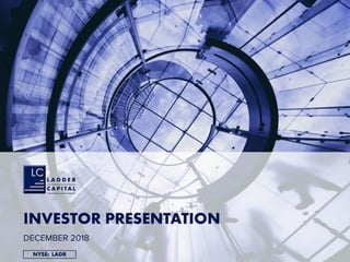 INVESTOR PRESENTATION
DECEMBER 2018
NYSE: LADR
 