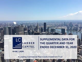 S-0
SUPPLEMENTAL DATA FOR
THE QUARTER AND YEAR
ENDED DECEMBER 31, 2020
NYSE: LADR
A Leading Commercial Real Estate Investment Trust
 