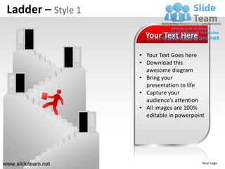 Ladder Ppt Design Ladder design 1 powerpoint ppt templates. | PDF
