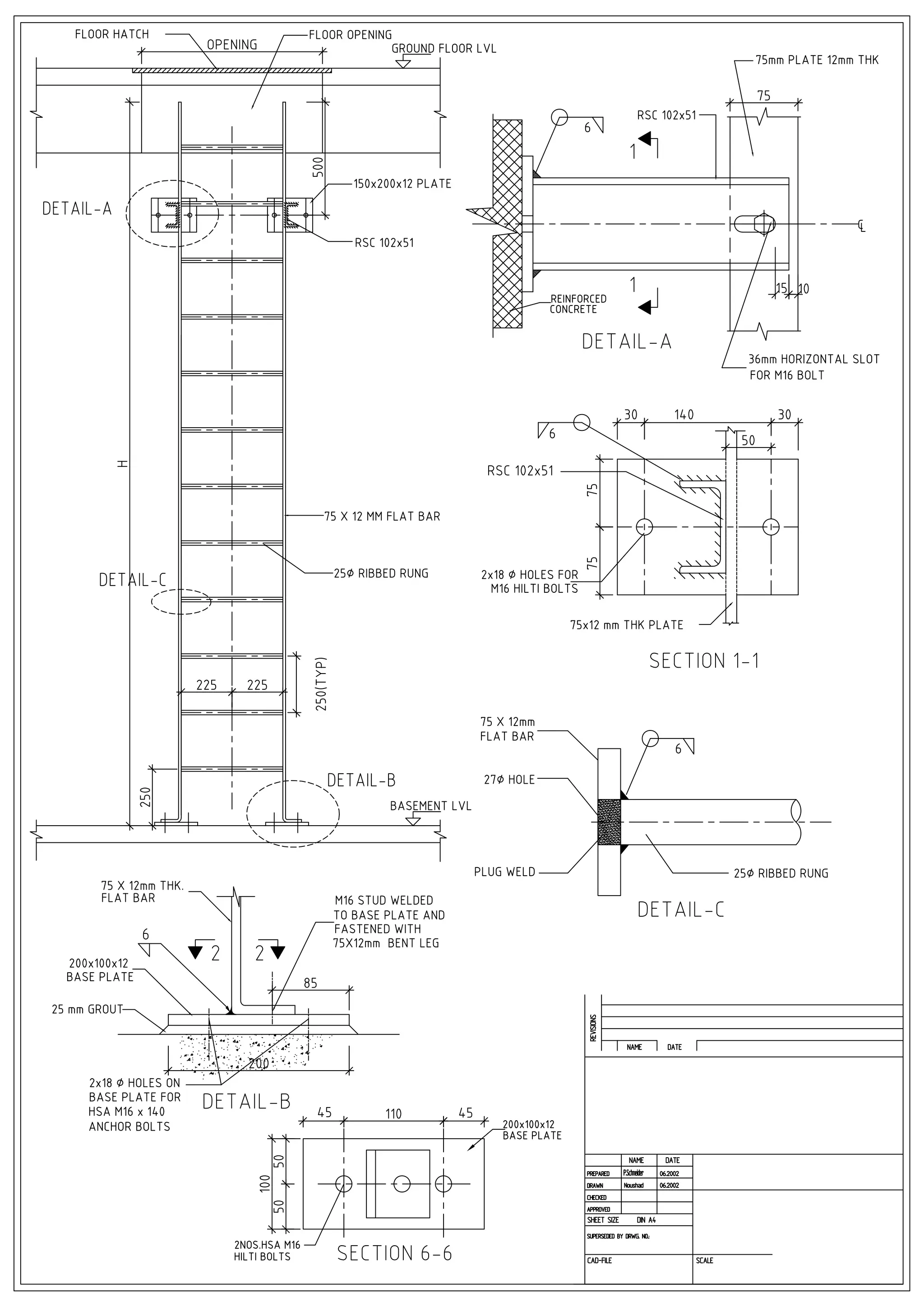 LADDER AND HANDRAIL DETAILS