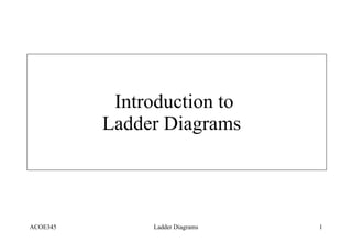 Introduction to  Ladder Diagrams  