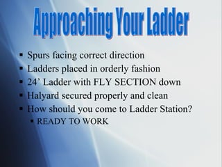 Ladder Direction Ladder power point part 1 | PPT