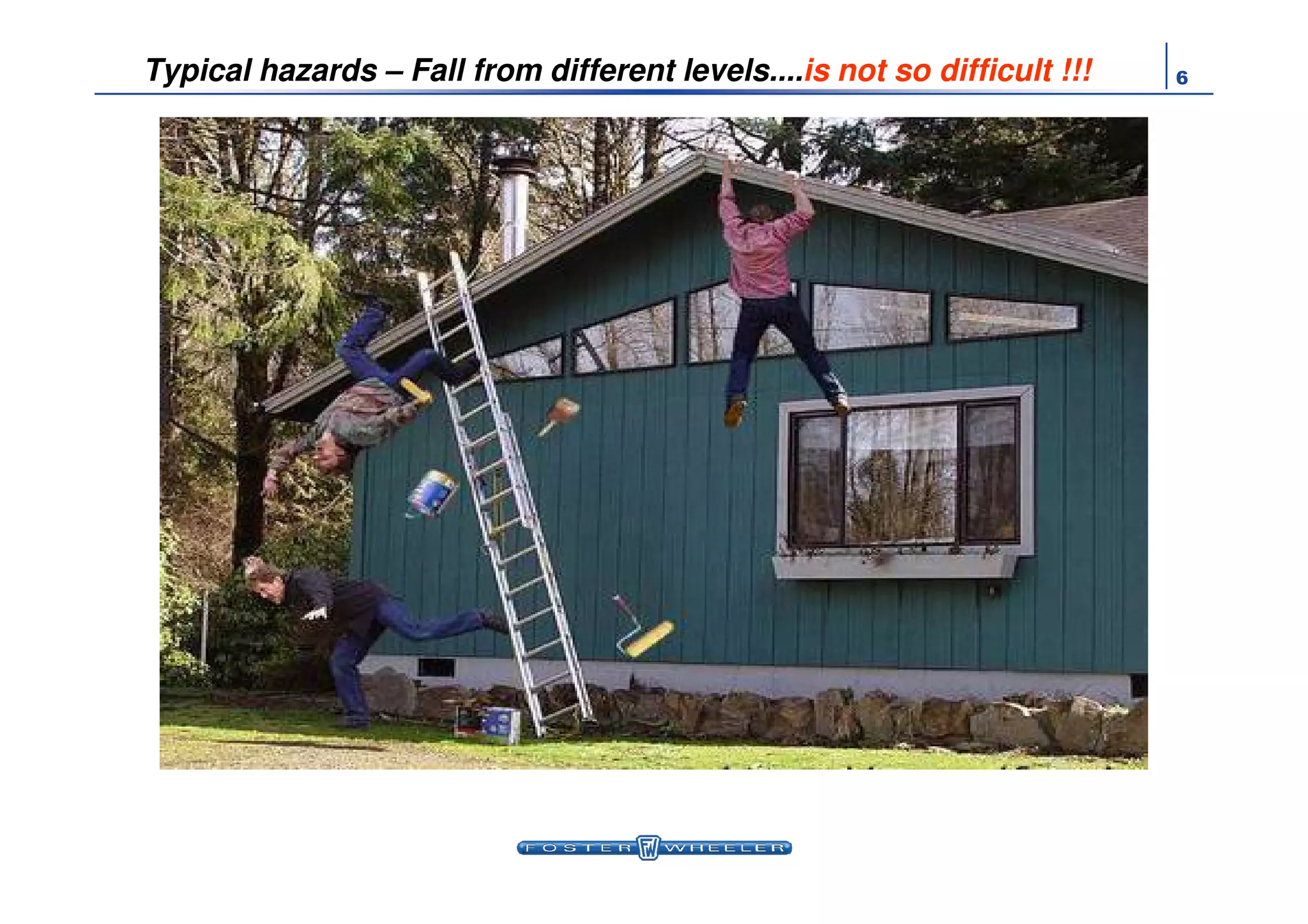 6Typical hazards – Fall from different levels....is not so difficult !!!
 