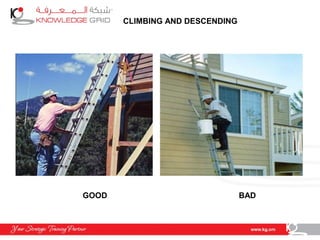 CLIMBING AND DESCENDING
GOOD BAD
 