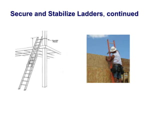 step and straight Ladder safety, usage, requirements | PPTX