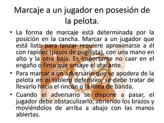 Marcaje La Defensa | PPTX