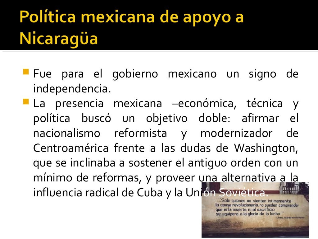 La defensa mexicana de los principios de no intervención y
