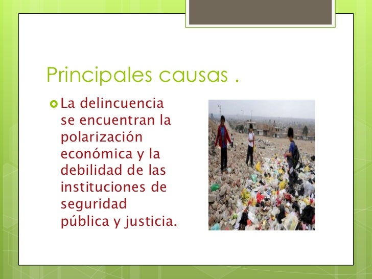 La delincuencia en méxico