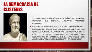La democracia ateniense 7 basico | PPTX