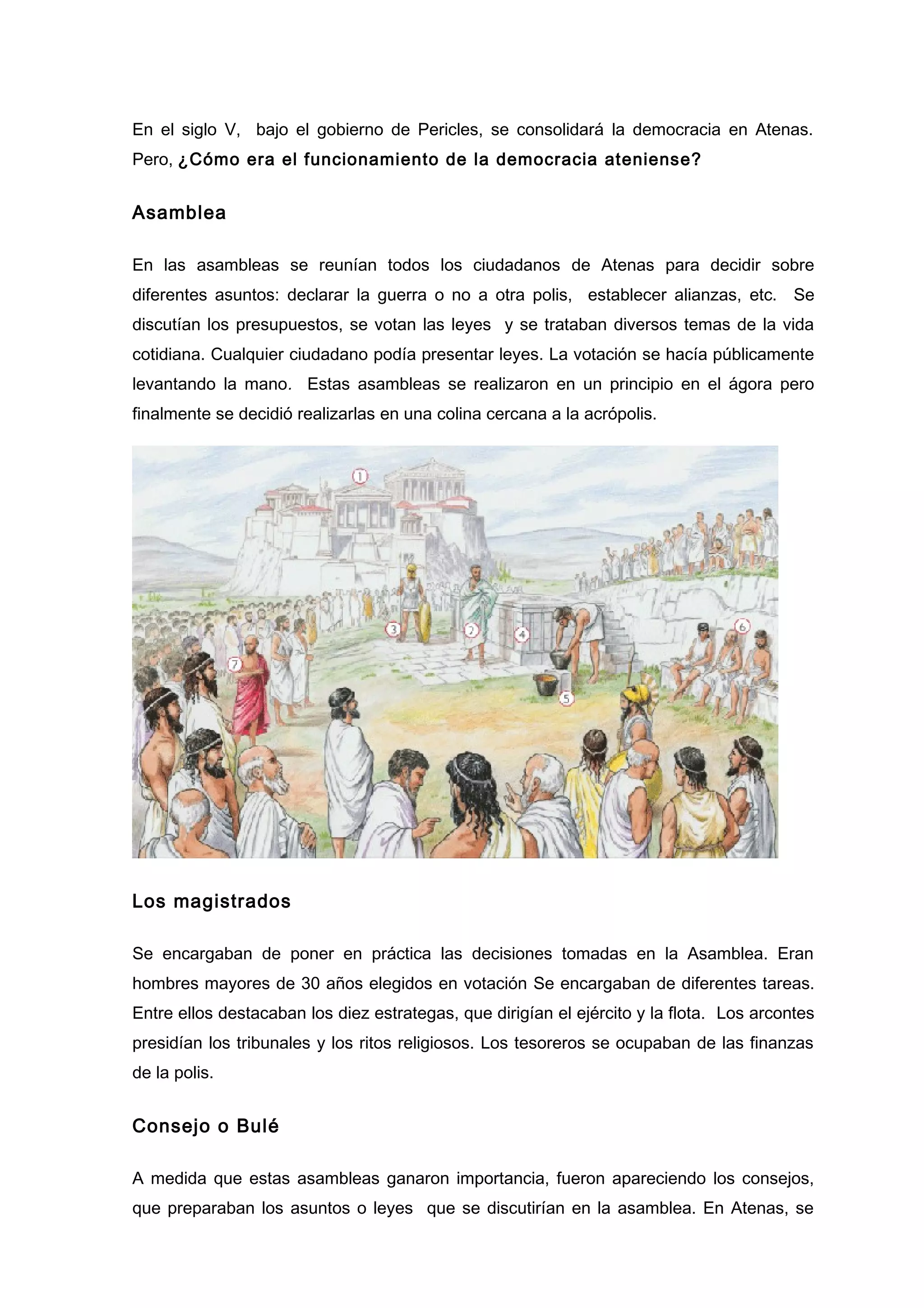 La democracia en atenas | DOC