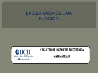 FACULTAD DE INGENIERÍA ELECTRÓNICA
MATEMÁTICA II

 