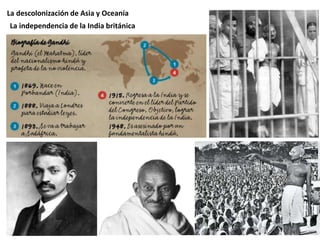 La descolonización de Asia y Oceanía
La independencia de la India británica
 