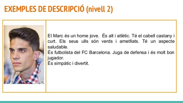 Resultado de imagen de la descripció de persones