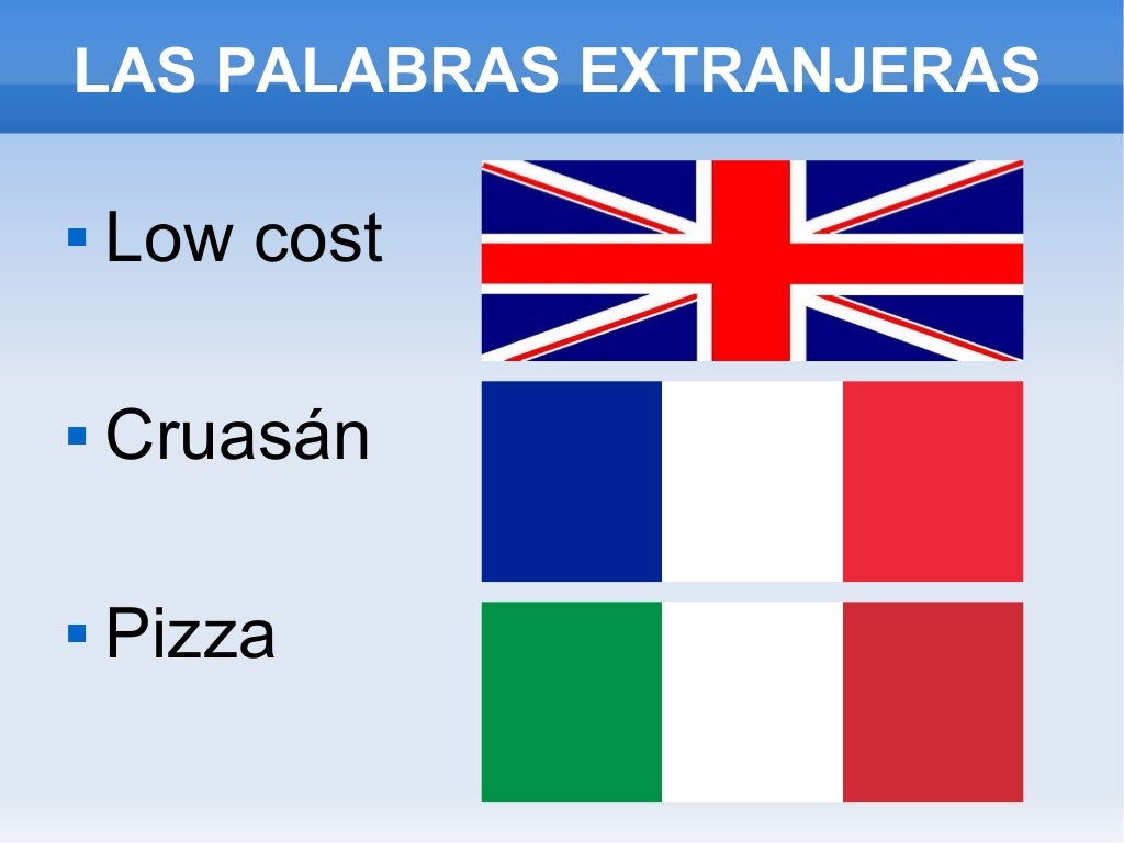 La descripción y las palabras extranjeras
