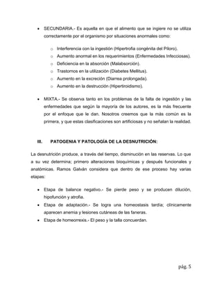 La desnutrición en el perú