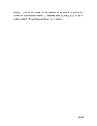 La desnutrición en el perú