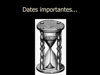 Dates importantes... 