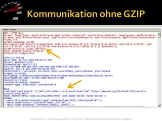 Kommunikation ohne GZIP