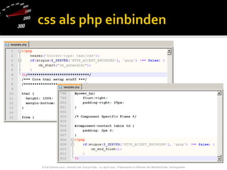 css als php einbinden