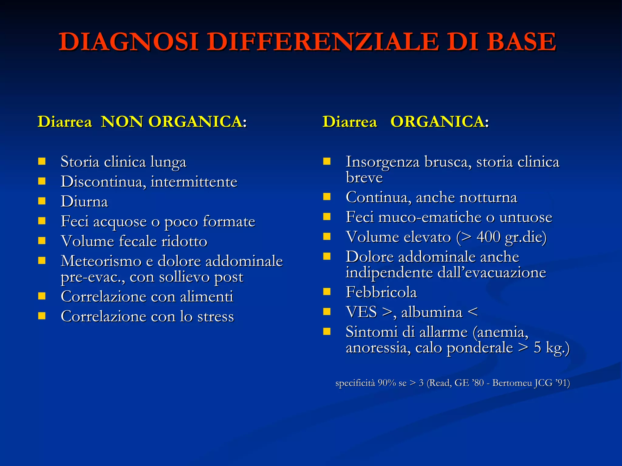 Ferrara Marco. La diarrea cronica | PPT