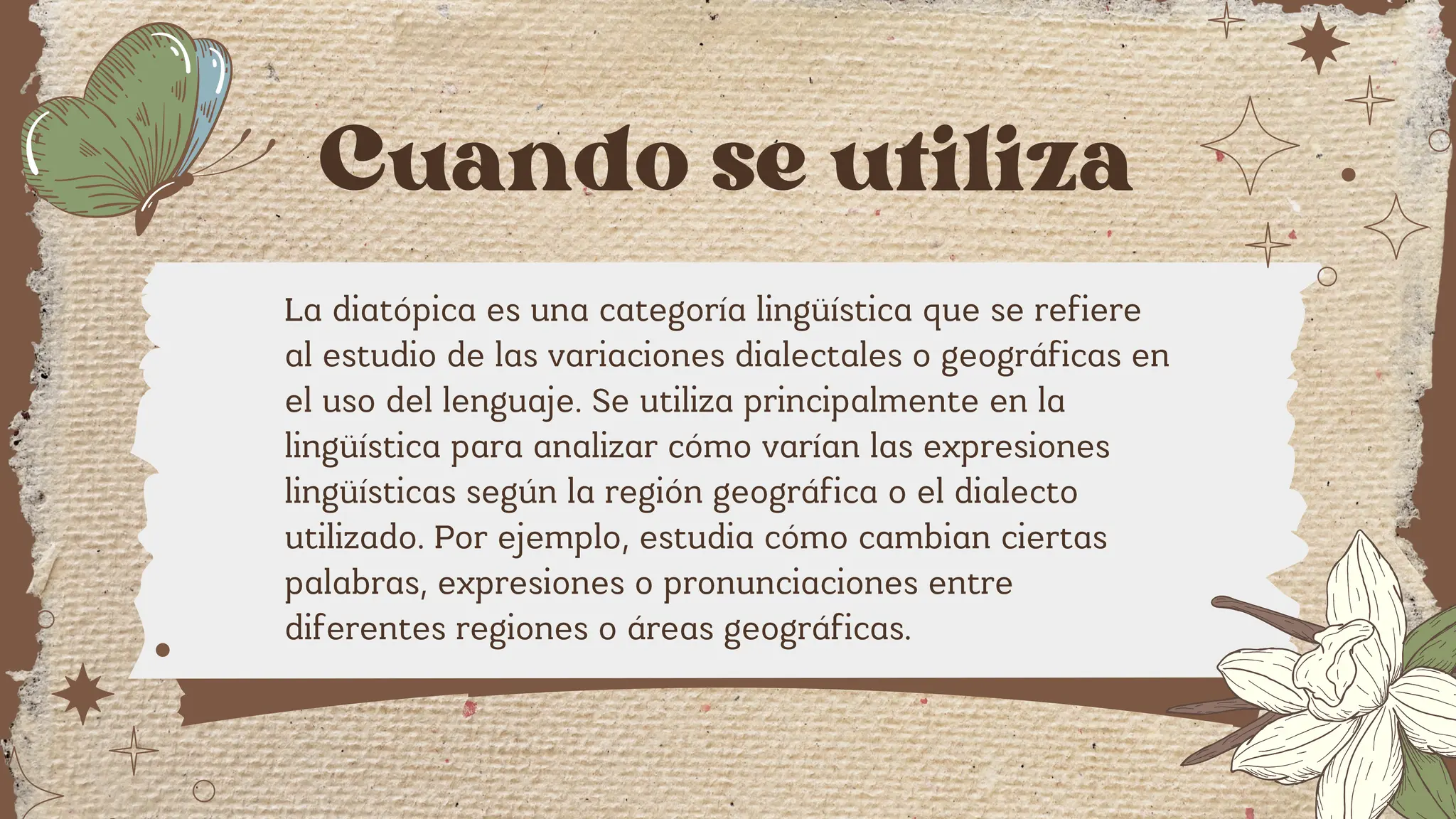 VARIACIÓN DIATOPICA DE LA LENGUA, COMUNICACIÓN | PPT