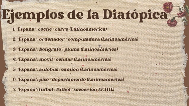 VARIACIÓN DIATOPICA DE LA LENGUA, COMUNICACIÓN | PPT
