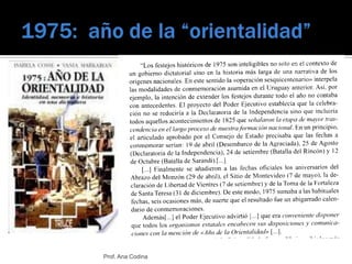 1975:  año de la “orientalidad”<br />Prof. Ana Codina<br />
