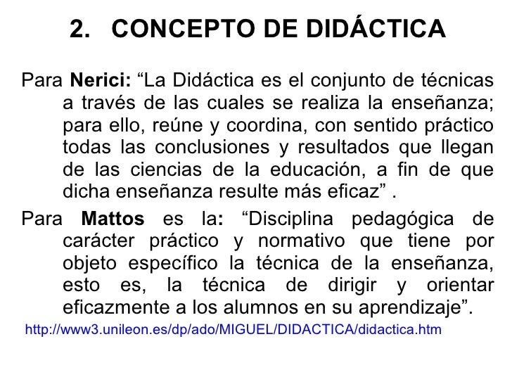 La didáctica disciplina pedagógica aplicada