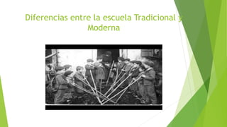 Diferencias entre la escuela Tradicional y
Moderna
 