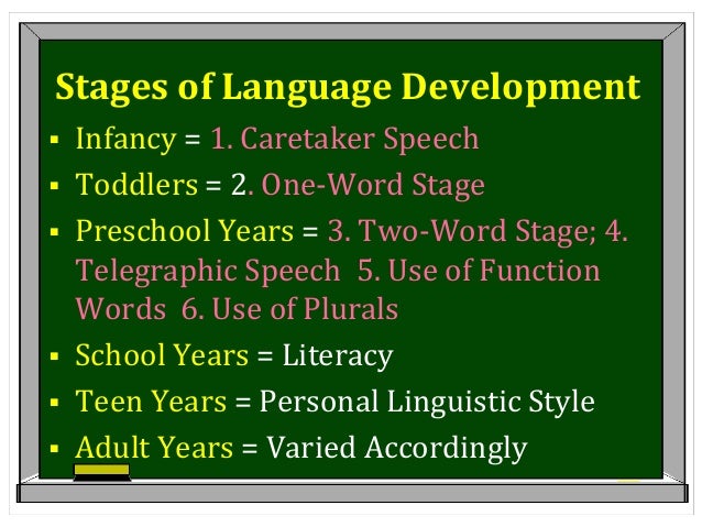stages of child language acquisition Stages of language acquisition by the age of 6 or 7 a child has acquired all the structural features of his/her native language • in the early stages children. stages of child language acquisition Stages of language acquisition by the age of 6 or 7 a child has acquired all the structural features of his/her native language • in the early stages children.
