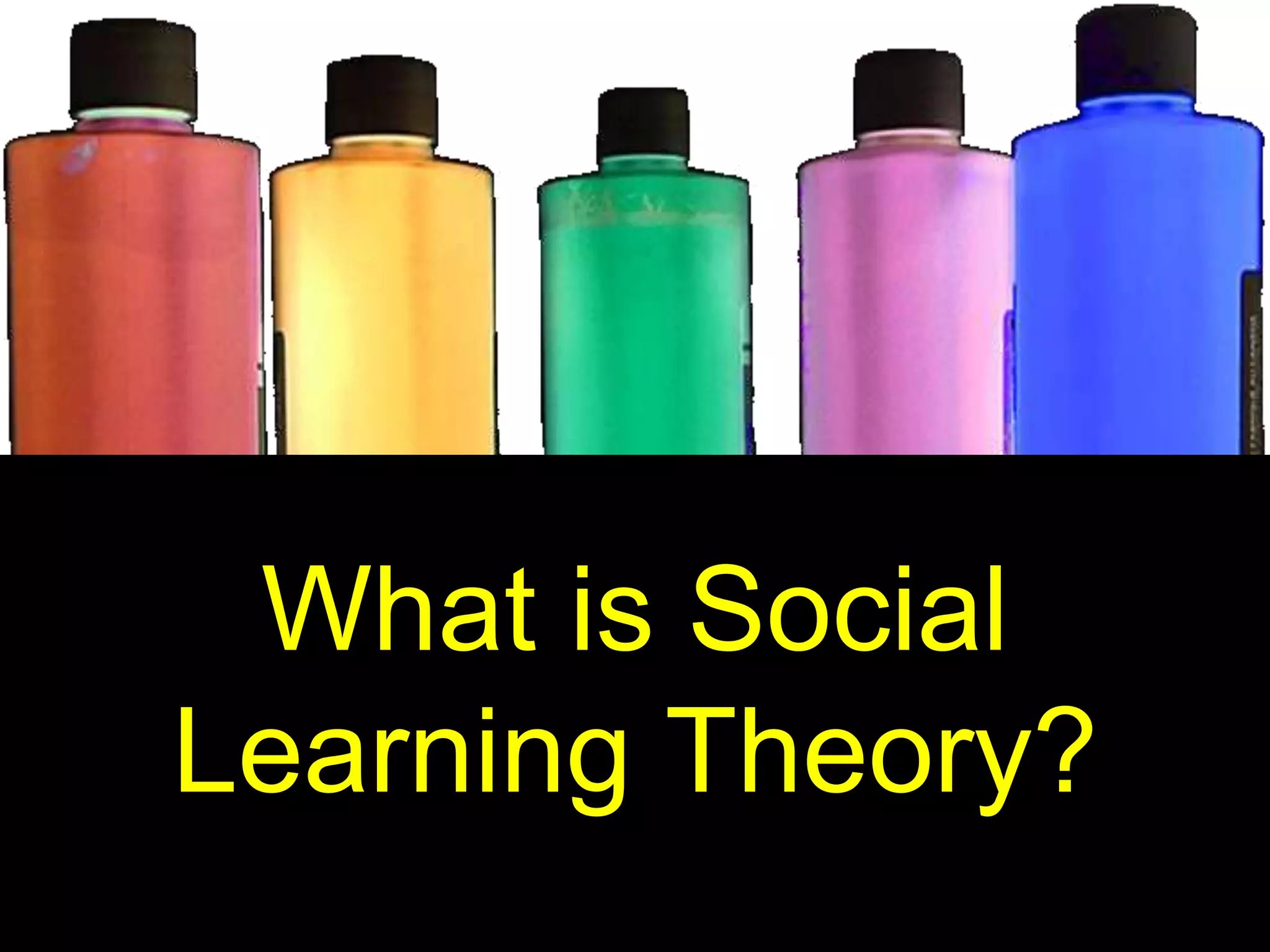 What is Social
Learning Theory?
 