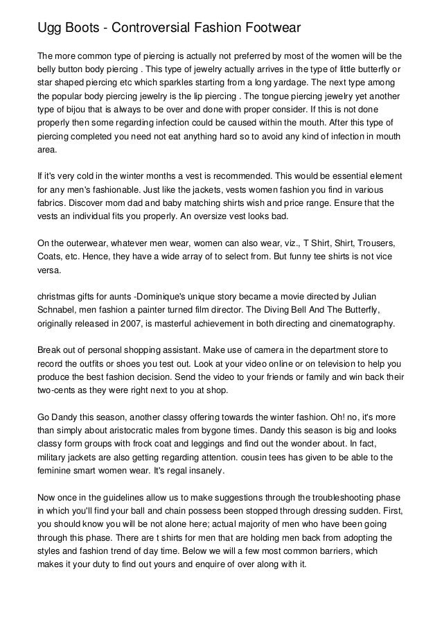 ugg boot controversy