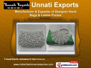 Manufacturer & Exporter of Designer Hand
         Bags & Ladies Purses
 