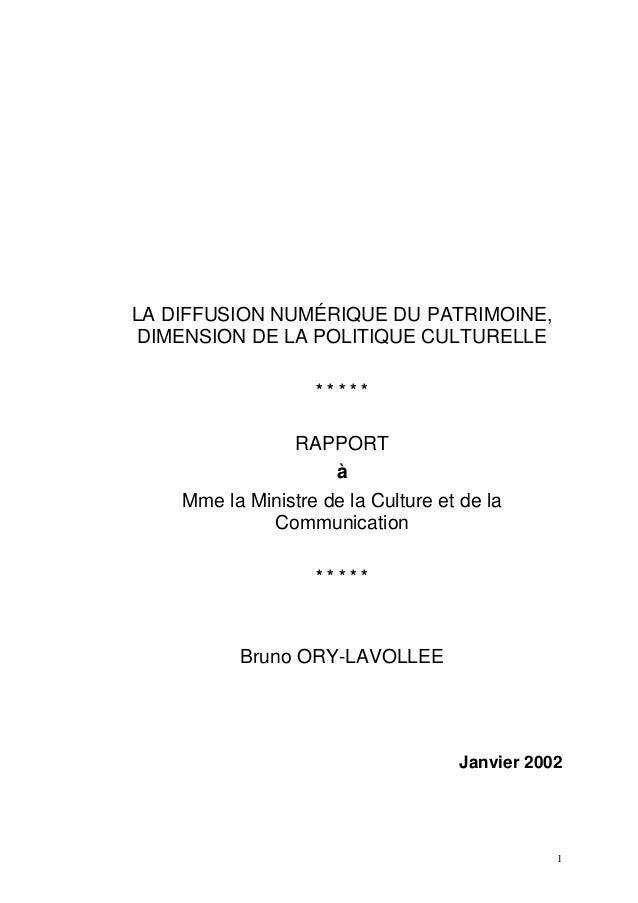 La diffusion numérique du patrimoine