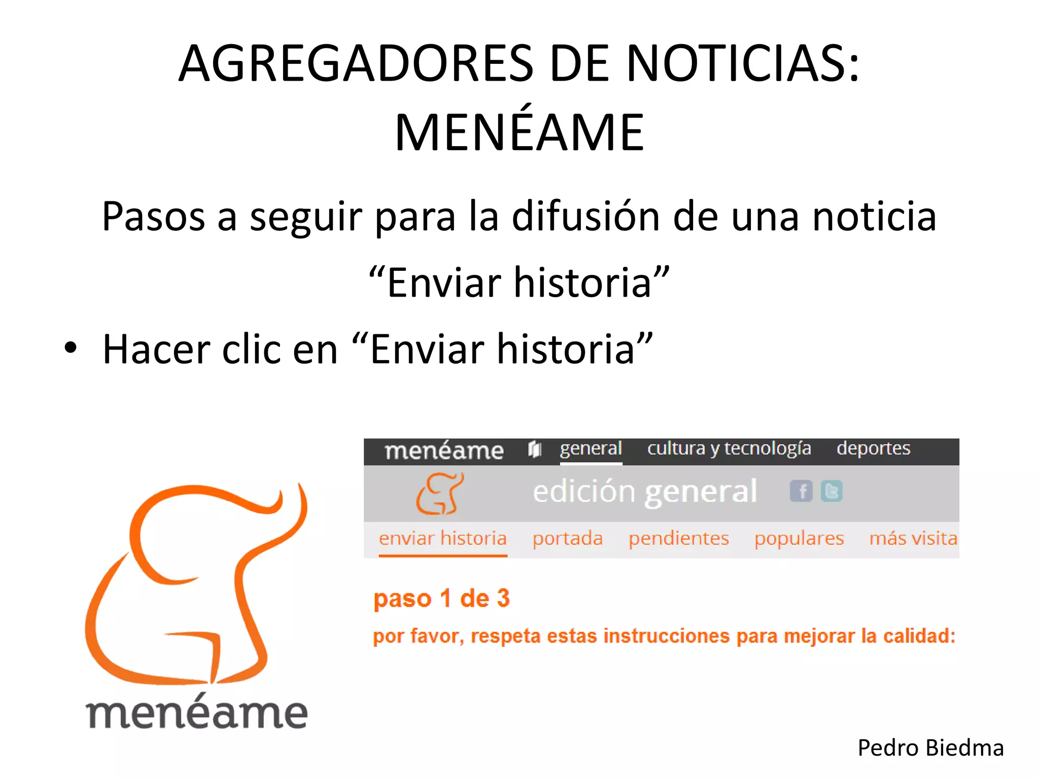 La difusión de noticias a través Menéame