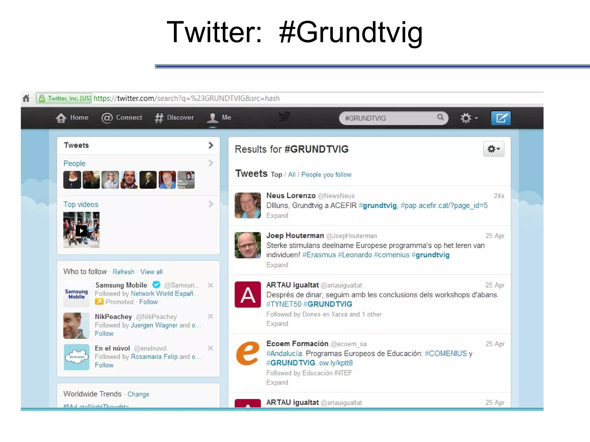 Twitter: #Grundtvig
 