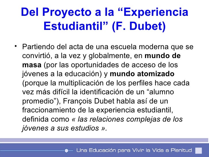 La Dinamica de Construccion Inter Subjetiva del Proyecto 