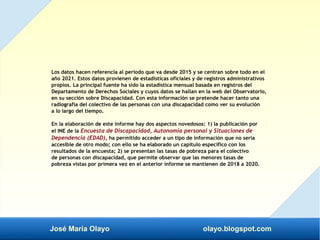 José María Olayo olayo.blogspot.com
Los datos hacen referencia al periodo que va desde 2015 y se centran sobre todo en el
...