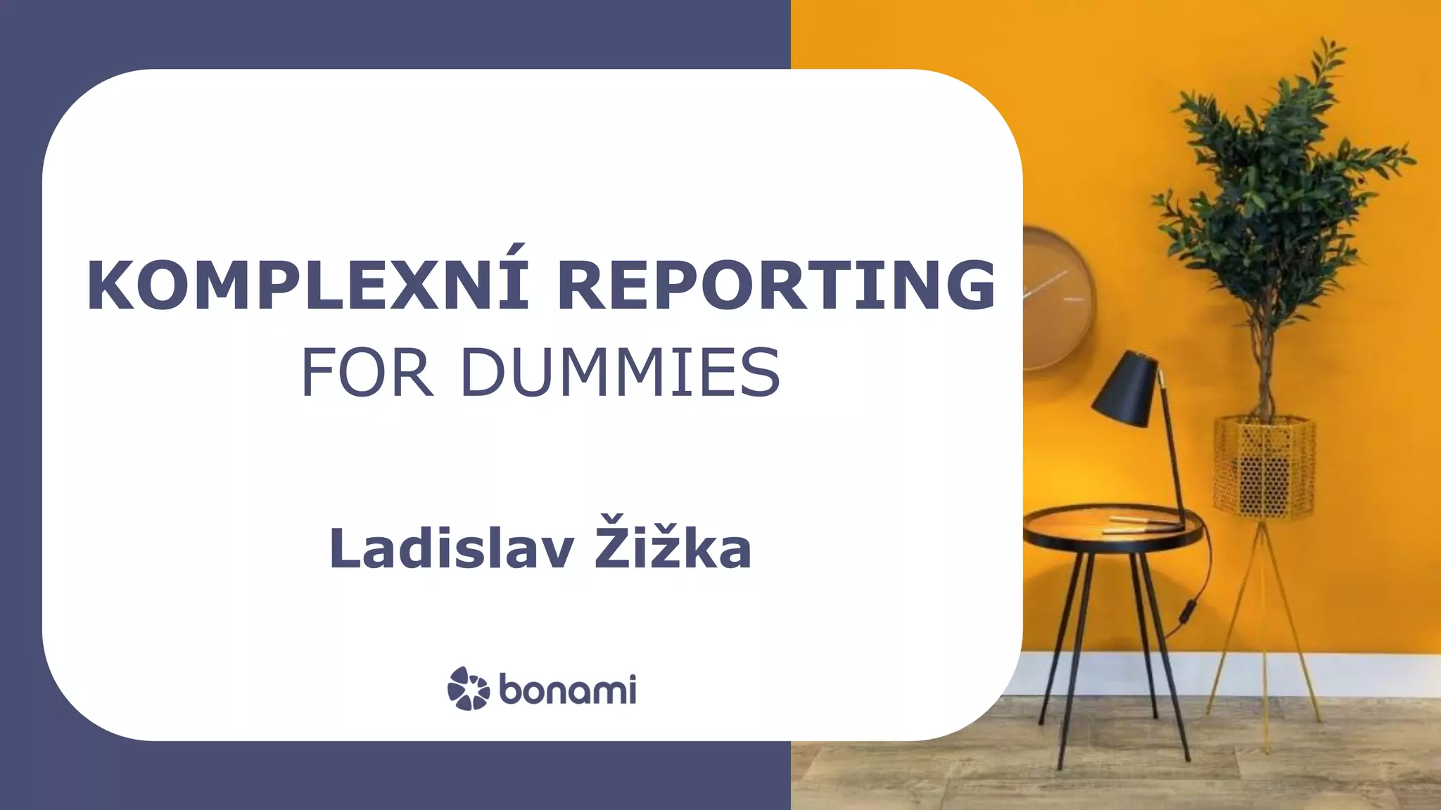 bonami_logo
FOR DUMMIES
KOMPLEXNÍ REPORTING
Ladislav Žižka