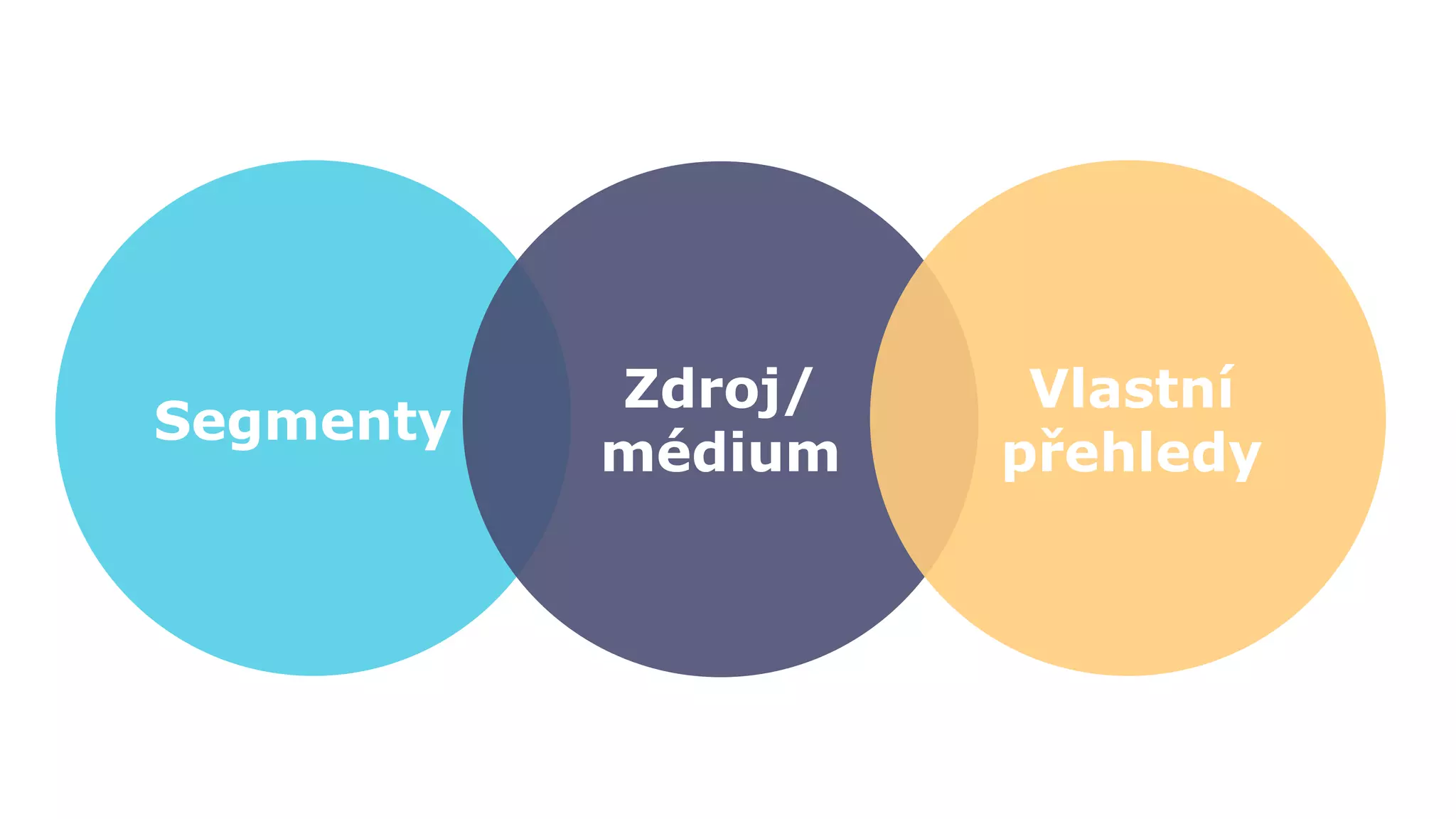 Segmenty
Zdroj/
médium
Vlastní
přehledy