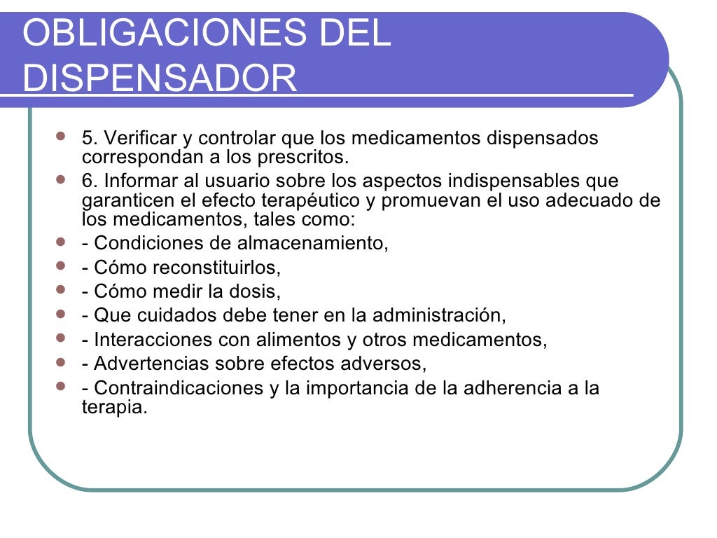 La Dispensacion