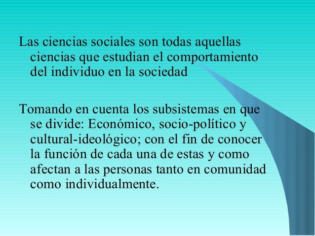 La distinci n entre ciencias sociales y ciencias naturales