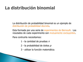 La distribucion binomial power point