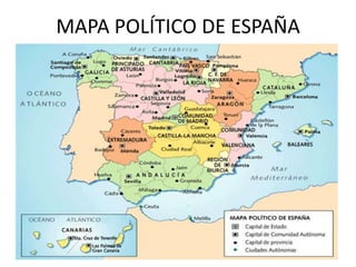 MAPA POLÍTICO DE ESPAÑA
 