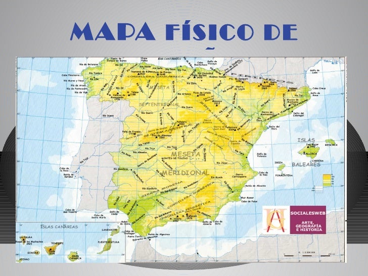 Download Lagos De España Mapa Fisico PNG