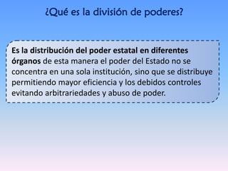 La división de los poderes 2. | PDF