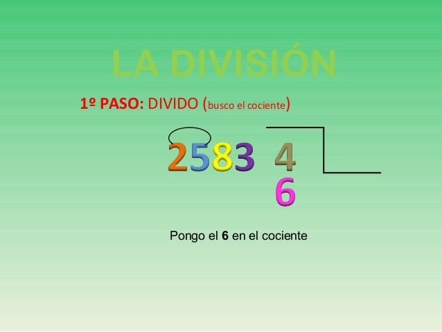 Como Se Halla El Divisor De Una Division