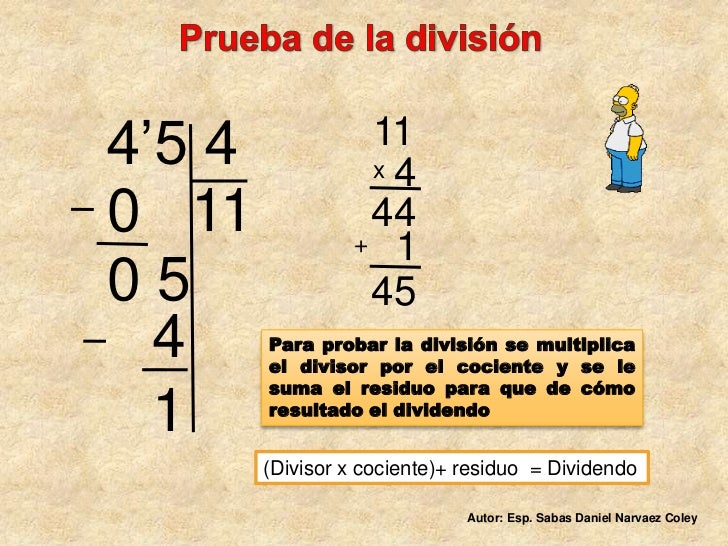 La division pasos